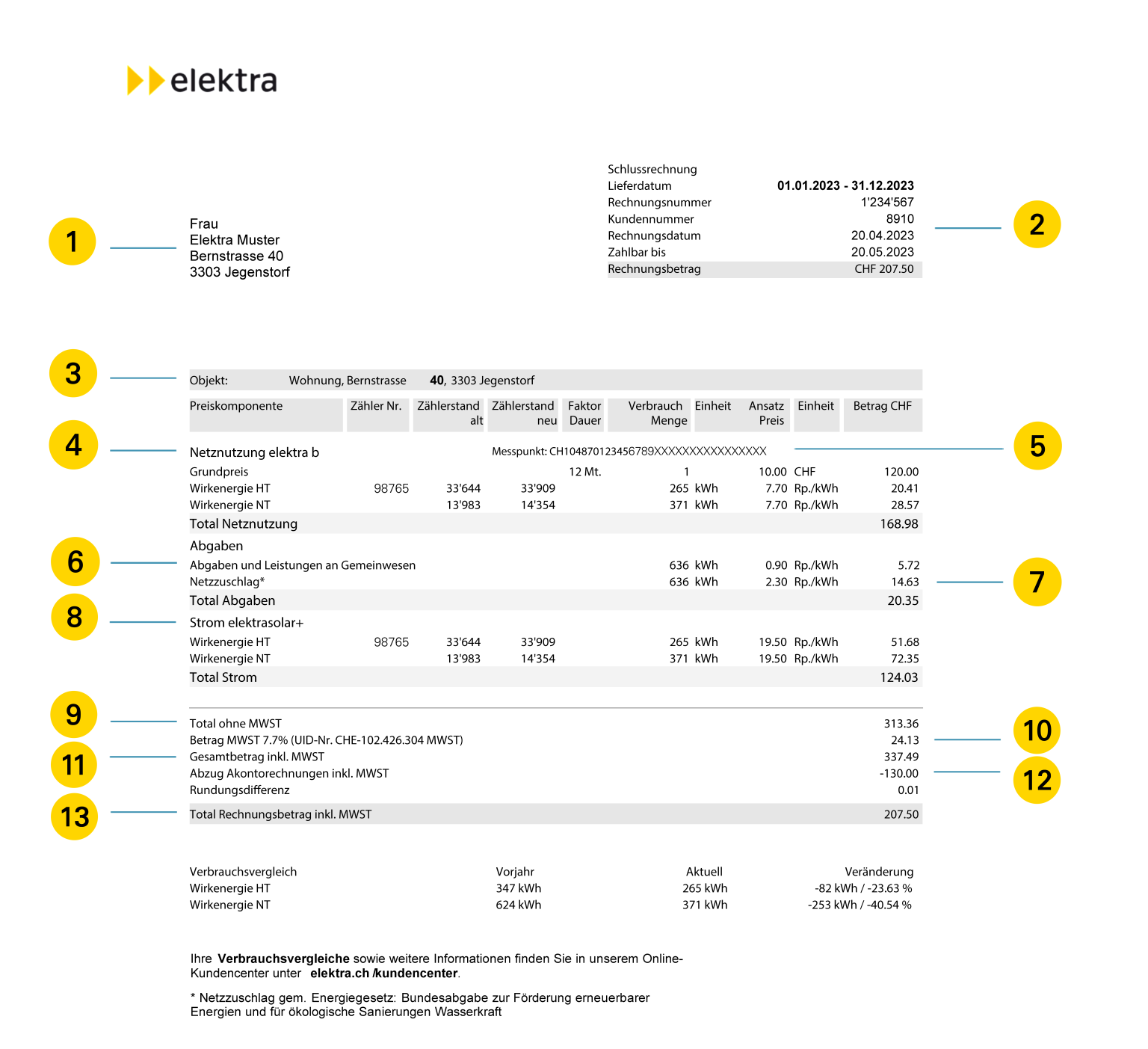 Stromrechnung Verstehen Und Bezahlen | Elektra